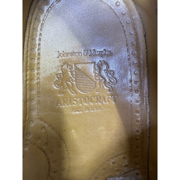 Johnston & Murphy Aristocraft Men\'s Wingtip Brogue Dress Shoes Sz 8.5 D Leather main image 12